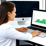 Focused Workspace**

"A professional woman working at a clean, minimalist desk in a bright, modern office, fully clothed in business casual attire, focused on a laptop screen displaying data charts, surrounded by organized documents, natural lighting, safe for work, appropriate content, professional environment, perfect anatomy, well-formed hands, correct proportions, family-friendly, detailed textures, high resolution."

**